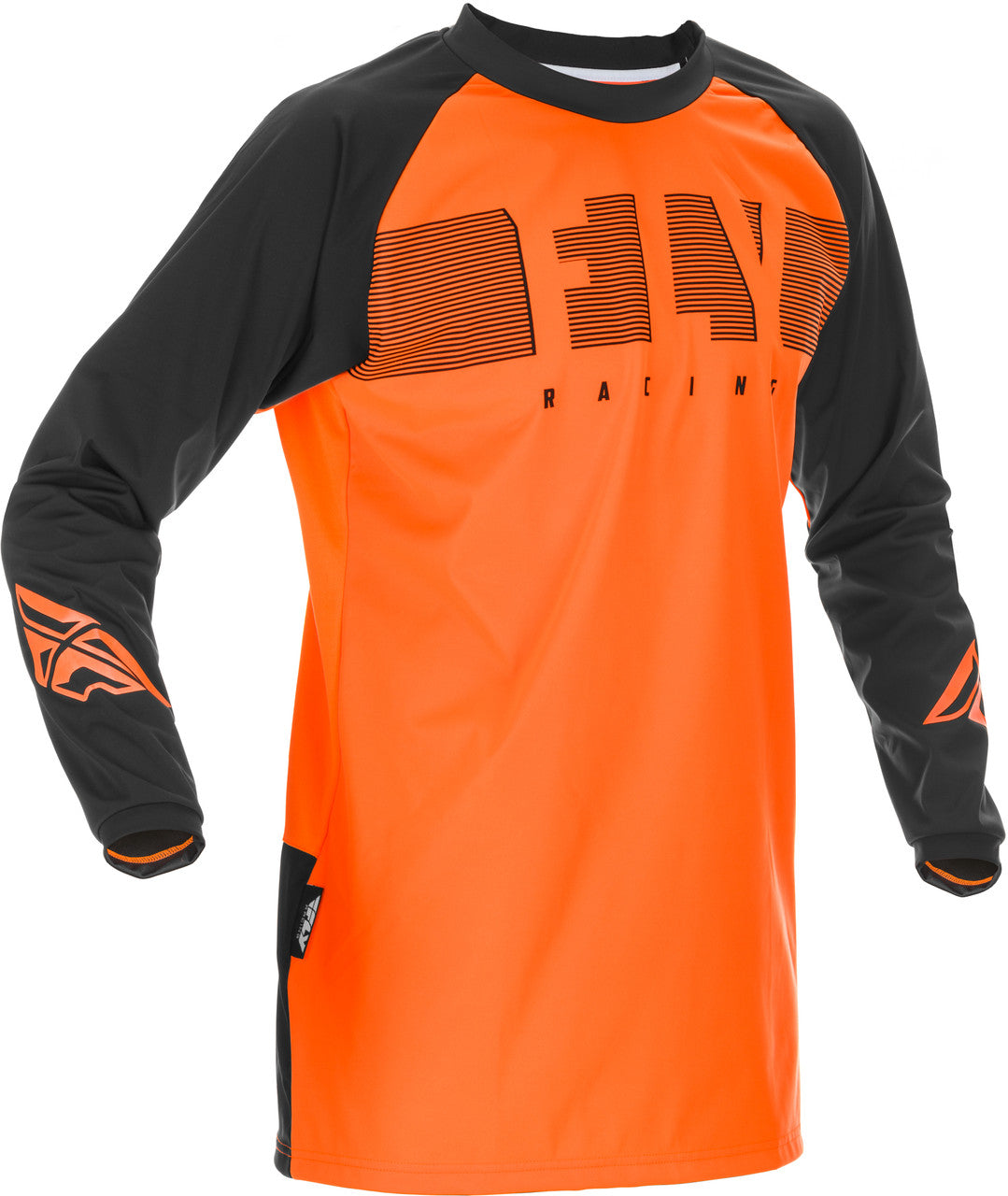 'Fly Racing' Men's Windproof Jersey - Orange / Black
