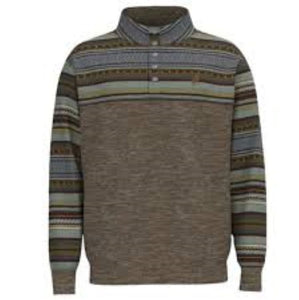 'Hooey' Men's "Stevie" Pullover - Brown / Serape