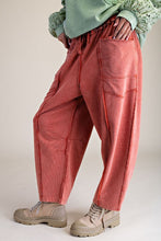 'Easel' Women's Baggy Jogger Pants - Brick