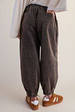 'Easel' Women's Floral Joggers - Ash Mocha