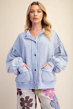 'Easel' Women's Jacket - Cotton Blue