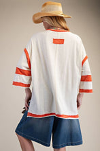'Easel' Women's Baggy Short Sleeve Top - Ivory