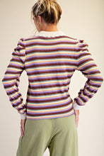 'Easel' Women's Boho Long Sleeve Top - Wine Taupe
