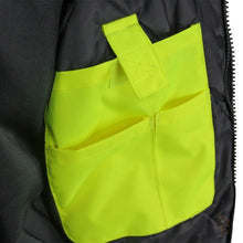 'GSS' Men's Class 3 Hi-Vis Premium ONYX PRIMALOFT 3-in-1 Winter Bomber - Lime     Jacket - Lime