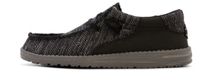 'Hey Dude' Men's Wally Stitched Fleck Woven - Black