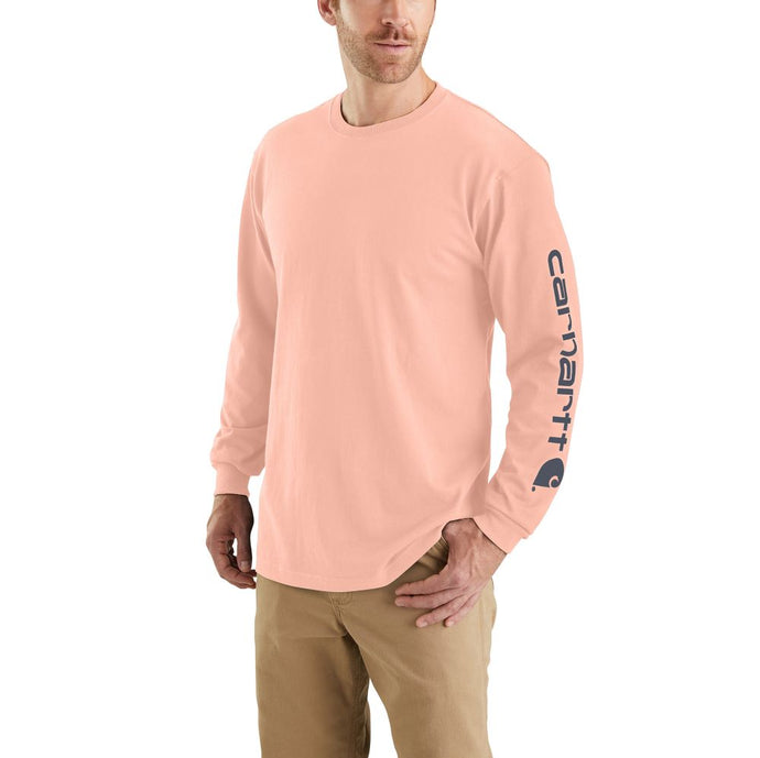 'Carhartt' Men's Heavyweight Sleeve Logo T-Shirt - Tropical Peach