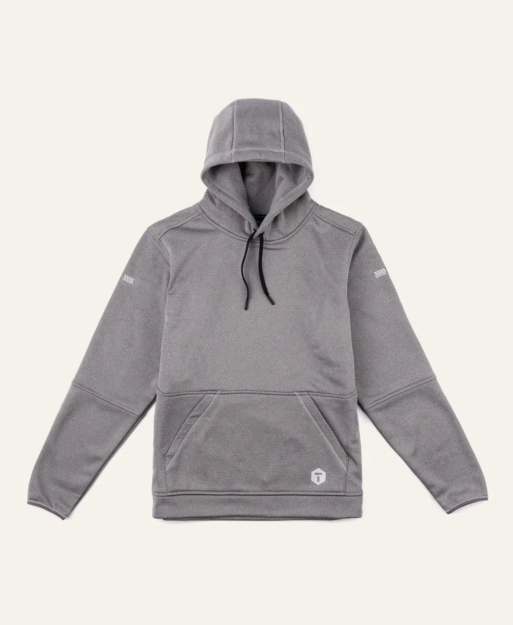 'Truewerk' Men's M2 Grid Pullover Hoodie - Heathered Grey