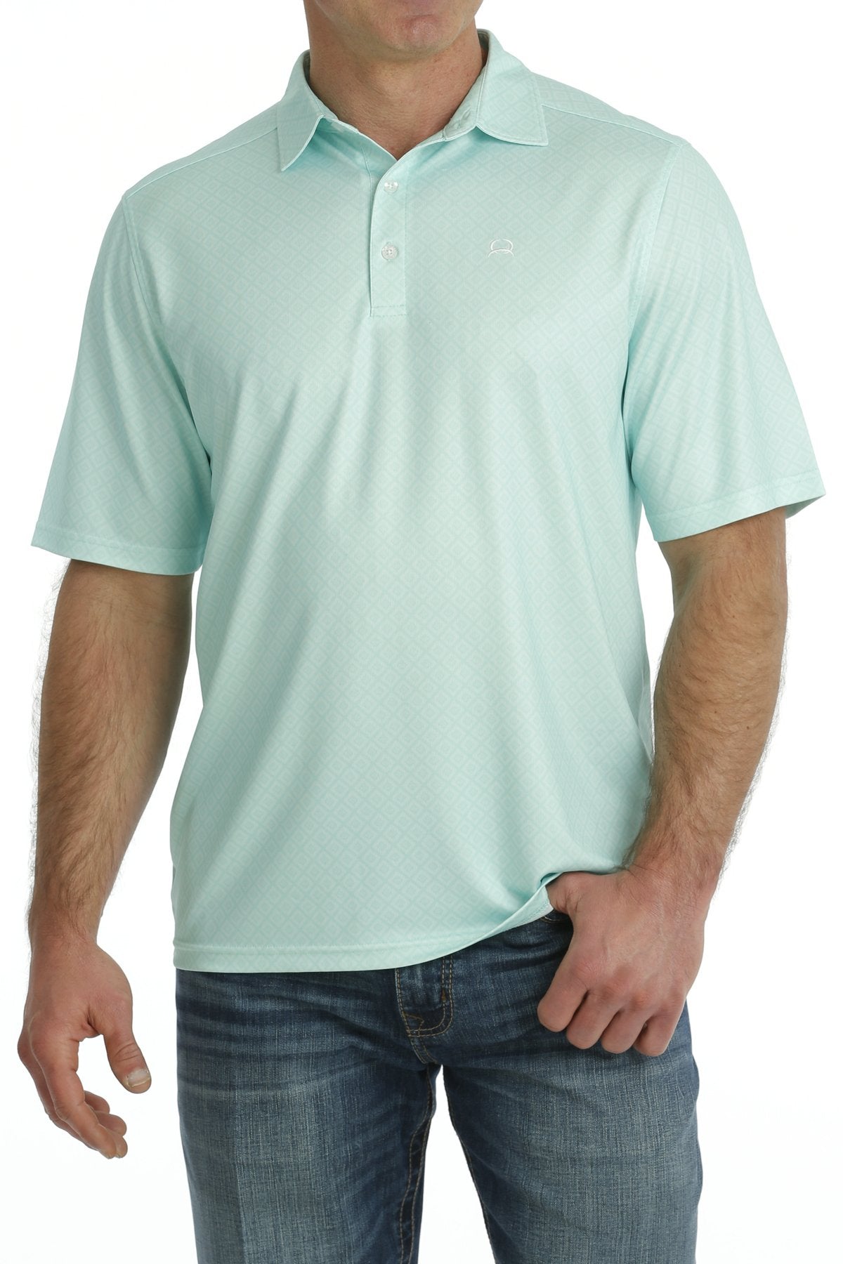 'Cinch' Men's Arenaflex Polo - Mint