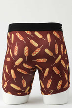 'Cinch' Men's 6" Corn Dog Boxer Briefs - Burgundy
