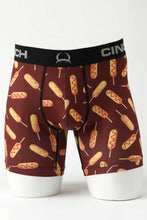 'Cinch' Men's 6" Corn Dog Boxer Briefs - Burgundy