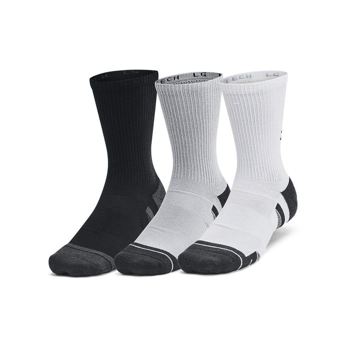 'Under Armour' Men's Performance Tech 6 Pack Crew Socks - Mod Grey
