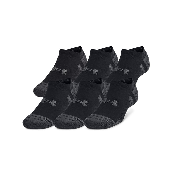 'Under Armour' Performance Tech 6 PK Crew No Show - Black