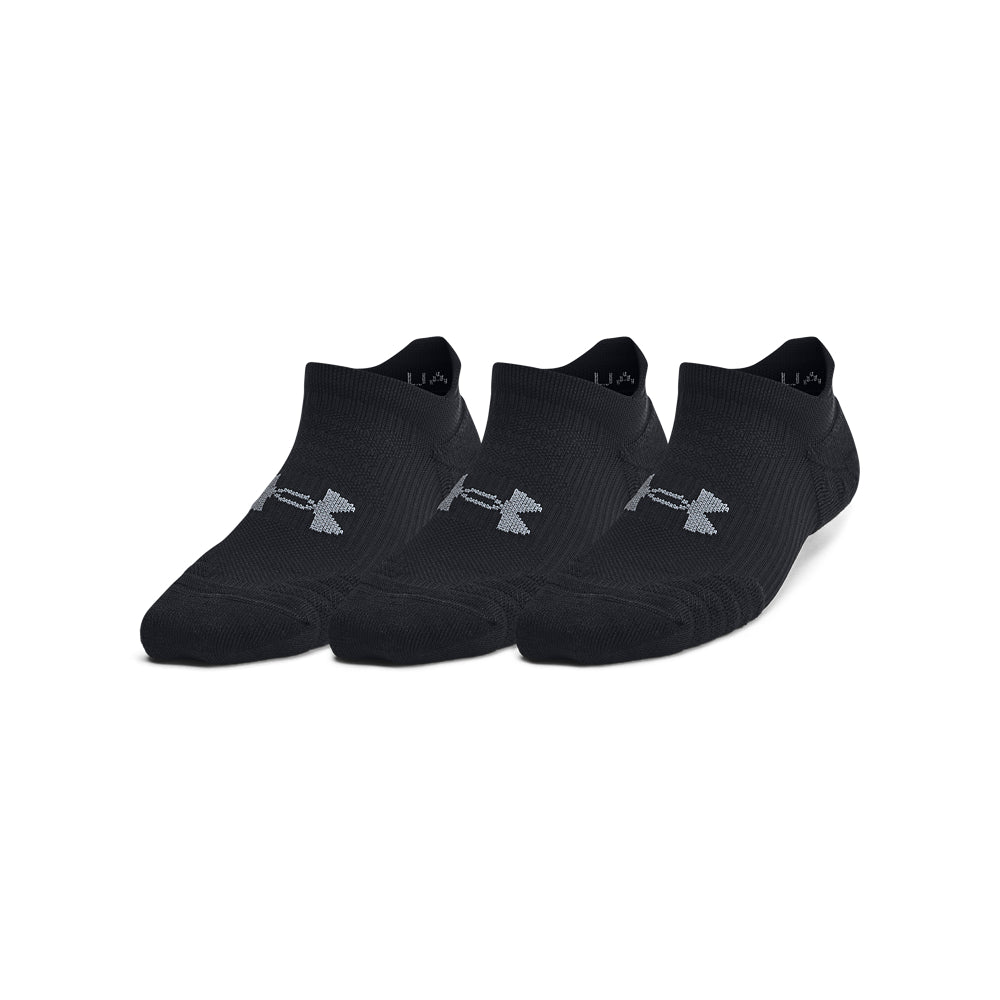 'Under Armour' Women's Play Up No Show 3 Pack Socks - Black