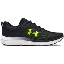 'Under Armour' Men's Charged Assert 10 - Black / Black / High Vis Yellow (Ext. Sizes)