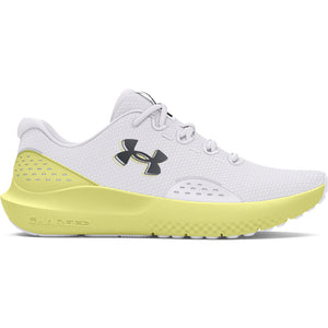'Under Armour' Women's Charged Surge 4 - White / Sonic Yellow