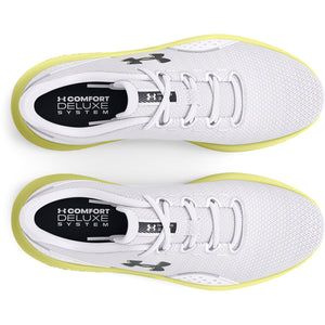 'Under Armour' Women's Charged Surge 4 - White / Sonic Yellow