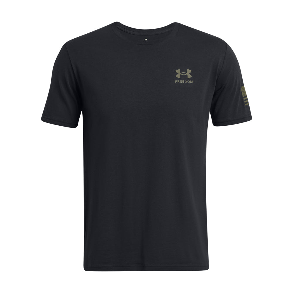 'Under Armour' Men's Freedom Flag Gradien T-Shirt - Black