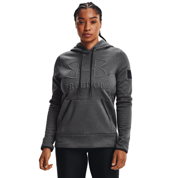 'Under Armour' Women's Freedom Emboss Hoodie - Carbon Black
