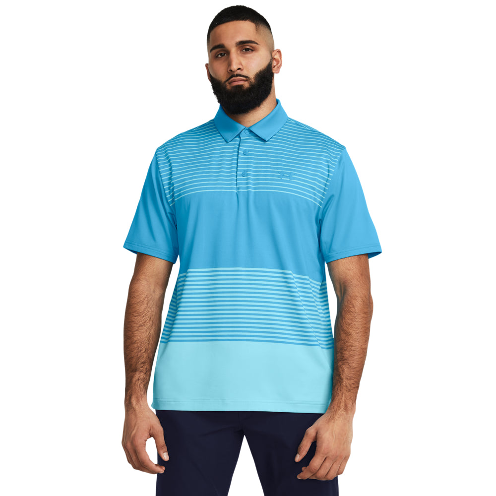 'Under Armour' Men's Playoff 3.0 Polo - Capri / Sky Blue