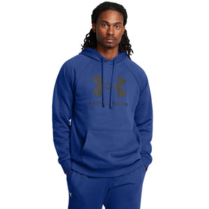 'Under Armour' Men's Rival Fleece Logo Hoodie - Tech Blue