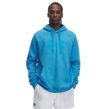 'Under Armour' Men's Rival Fleece Logo Hoodie - Ether Blue