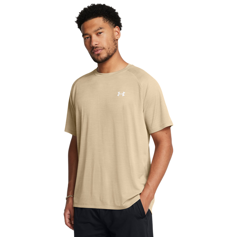 'Under Armour' Men's Tech Textured Short Sleeve Shirt - Khaki