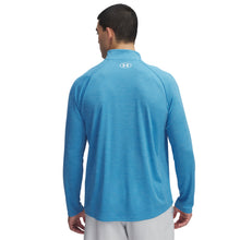 'Under Armour' Men's Textured 1/2 Zip - Ether Blue