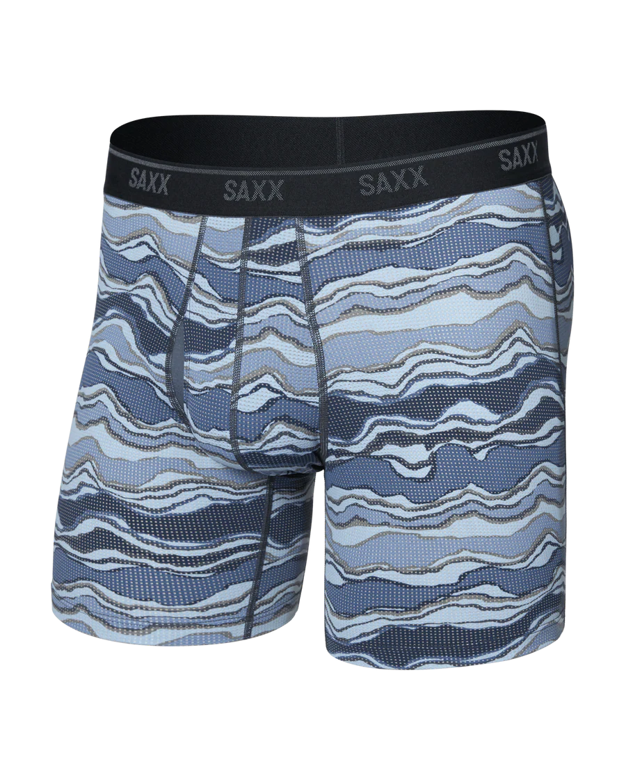 'Saxx' Men's Quest Quickdry Boxer Briefs - Lake River Multi