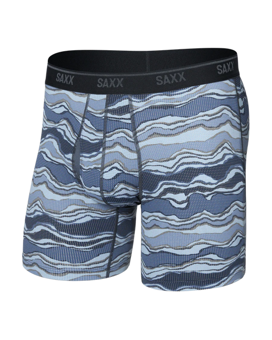 'Saxx' Men's Quest Quickdry Boxer Briefs - Lake River Multi