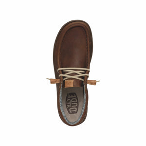 'Hey Dude' Men's Wally Grip Leather - Brown