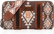 'Montana West' Wrangler Southwestern Art Print Wallet - Coffee