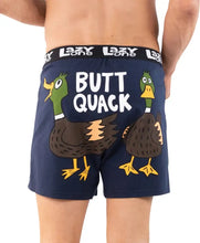 'Lazy One' Men's Butt Quack Boxer - Navy