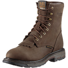 'Ariat' Men's 8" WorkHog WP Soft Toe - Oily Distressed Brown
