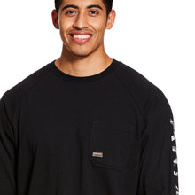 'Ariat' Men's Rebar Cotton Strong Graphic T-Shirt - Black / White