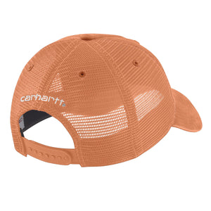 'Carhartt' Men's Adjustable Canvas Mesh-Back Cap - Dusty Orange