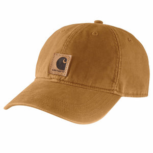 'Carhartt' Men's Adjustable Canvas Cap - Carhartt Brown