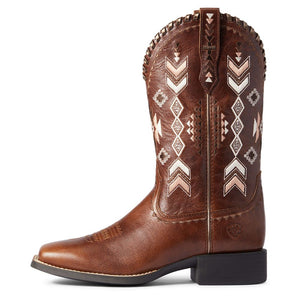 'Ariat' Women's Round Up Square Toe - Brown