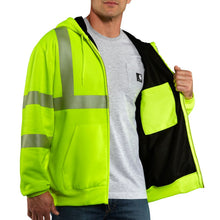 'Carhartt' Men's High-Visibility Class 3 Thermal Lined Sweatshirt - Brite Lime