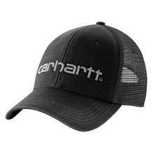 'Carhartt' Men's Canvas Mesh-Back Logo Graphic Cap - Black