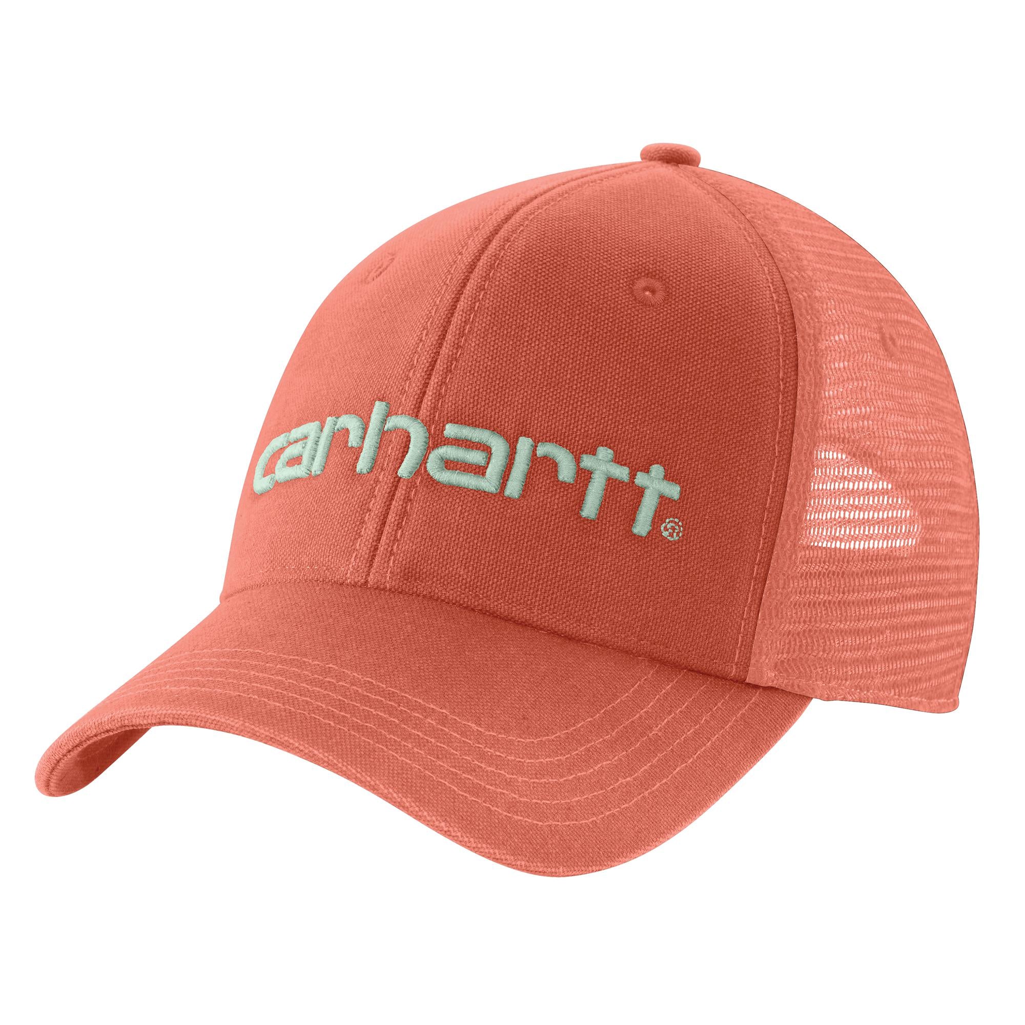 'Carhartt' Men's Canvas Mesh-Back Logo Graphic Cap - Desert Orange