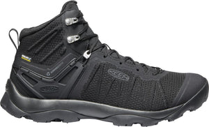 'Keen Outdoor' Men's Venture WP Leather Mid Hiker - Black / Black