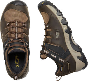 'Keen' Men's Steens WP Leather Low Hiker - Canteen / Brindle