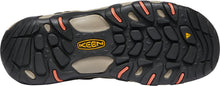 'Keen Outdoor' Women's Steens WP Leather Low Hiker - Timberwolf / Coral