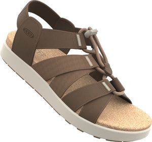 'Keen Outdoor' Women's Elle Mixed Strap Sandal - Toasted Coconut / Birch