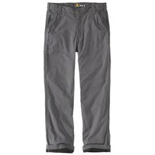 'Carhartt' Men's Rugged Flex Rigby Dungaree Flannel Lined Pant - Gravel