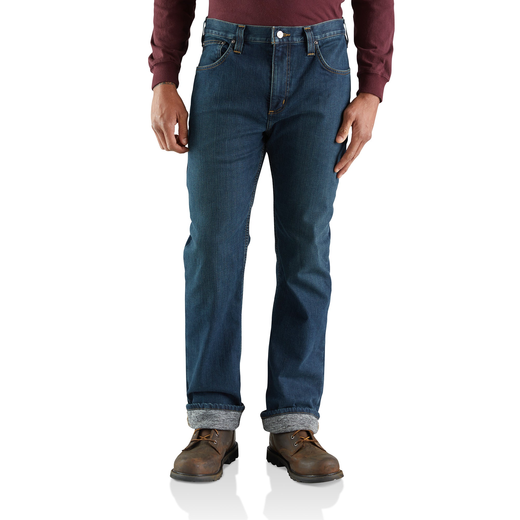 'Carhartt' Men's Rugged Flex Relaxed Knit Lined Straight Jean - Superior