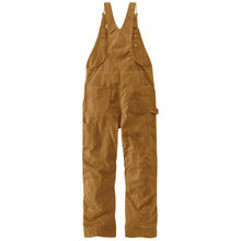 'Carhartt' Men's Loose Fit Firm Duck Insulated Bib Overall - Brown