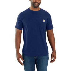 'Carhartt' Men's Force® Relaxed Fit Midweight Pocket T-Shirt - Scout Blue Heather