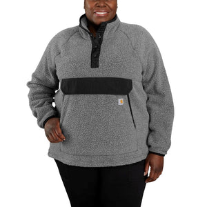 'Carhartt' Women's Fleece 1/4 Relaxed Fit Fleece Jacket - Granite Heather
