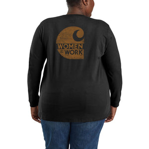 'Carhartt' Women's Heavyweight "Women At Work" Pocket T-Shirt - Black